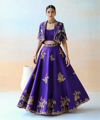 Bright Purple Lehenga Set 1