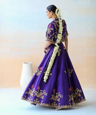 Bright Purple Lehenga Set 4