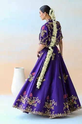 Bright Purple Lehenga Set