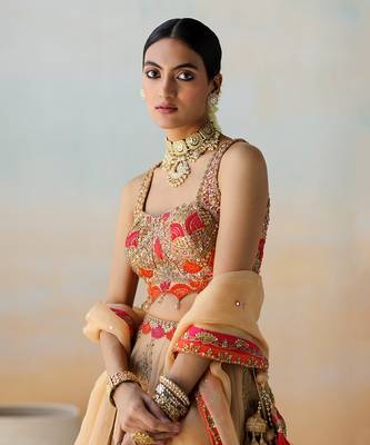 Dull Gold Lehenga Set 2