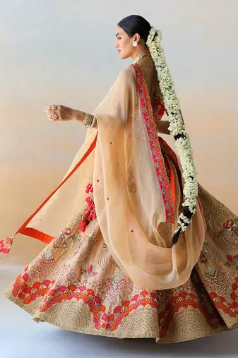 Dull Gold Lehenga Set