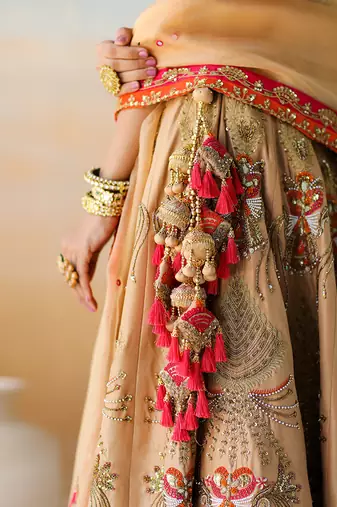 Dull Gold Lehenga Set