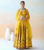 Mango Yellow Lehenga Set