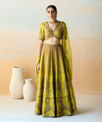 Lime Green Lehenga Set 1