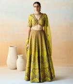 Lime Green Lehenga Set