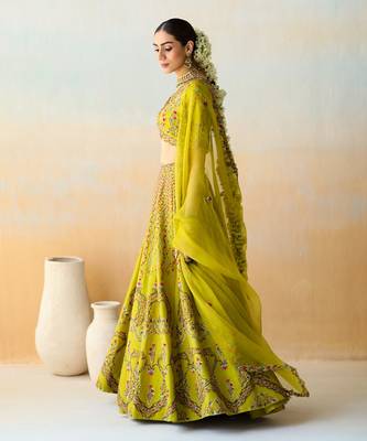Lime Green Lehenga Set 2