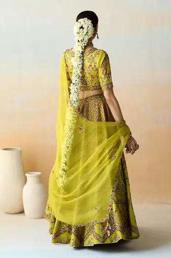 Lime Green Lehenga Set