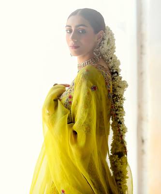Lime Green Lehenga Set 6