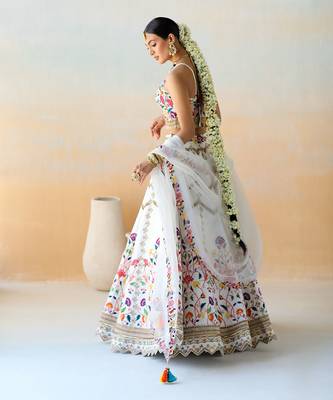 Bright White Lehenga Set 2