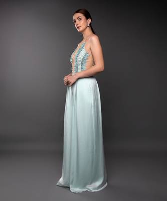 Sea Green Textured Jumpsuit 2