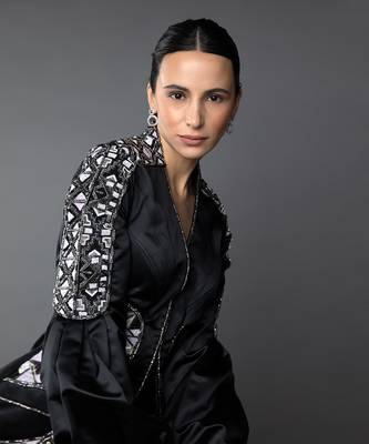 Black Blazer Look Balloon Sleeve Playsuit 4