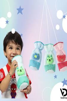 VOIDROP Baby Freeding Bottle Cover with Strap Neck Soft Plush Stretchable for (250, 260, 330 ml Feeders) Set of 6