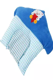 VoiDrop  Pack of 3 Head Neck Support Pillow, Organic Fabric Baby Pillow,Perfect for Kids Sleeping Pillow,Baby (Blue)