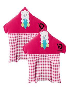 VoiDrop  Pack of 2 Head Neck Support Pillow, Organic Fabric Baby Pillow,Perfect for Kids Sleeping Pillow,Baby (Pink) 1