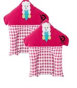 VoiDrop  Pack of 2 Head Neck Support Pillow, Organic Fabric Baby Pillow,Perfect for Kids Sleeping Pillow,Baby (Pink)