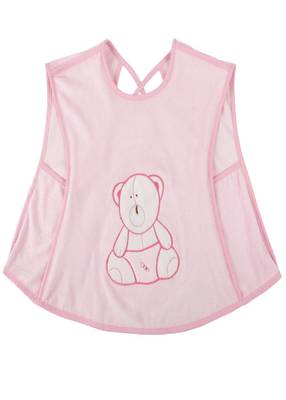 VOIDROP Cotton Bibs For Baby Kids Feeding 0 to 24 Months Comfort For Baby Re-usable Pack of 2 Pink Color 3