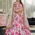 light pink zari and sequins embroidered floral art silk lehenga set choli with dupatta with dupatta
