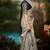Grey woven fancy fabric saree with blouse