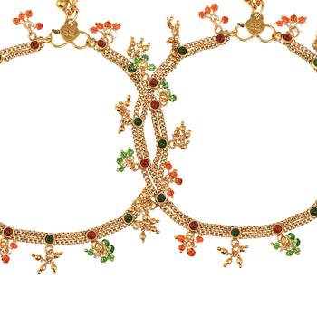 Gold anklets 4