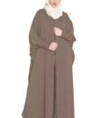 Nazneen Front open and cuff with self button butterfly Kaftan