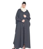 Nazneen Front open and cuff with self button butterfly Kaftan