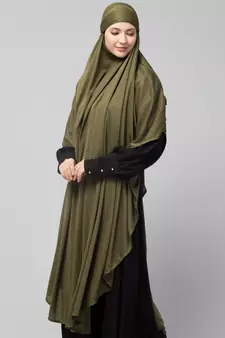 Nazneen ready to wear instant tie at back long Jersey hijab