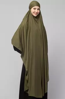 Nazneen ready to wear instant tie at back long Jersey hijab