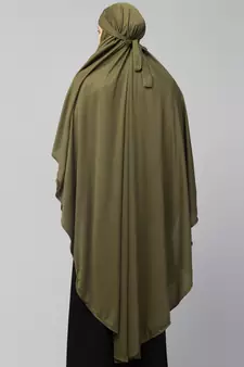 Nazneen ready to wear instant tie at back long Jersey hijab