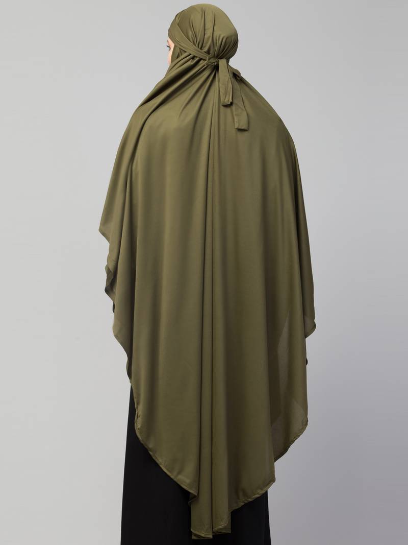 Nazneen ready to wear instant tie at back long Jersey hijab