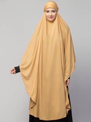 Nazneen ready to wear instant tie at back long Jersey hijab 1