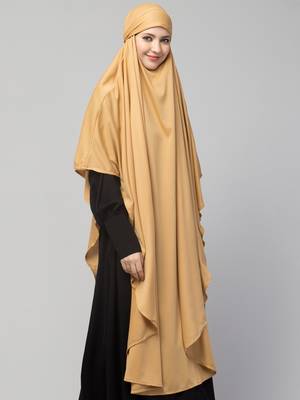Nazneen ready to wear instant tie at back long Jersey hijab 3
