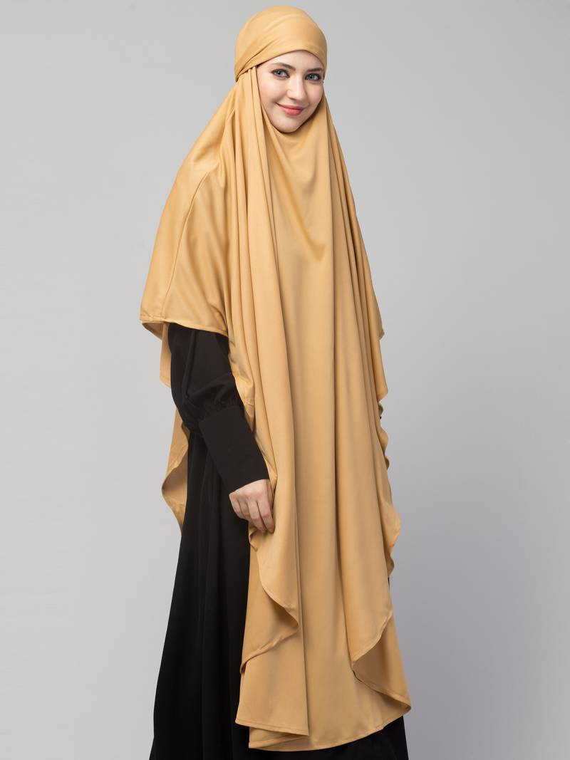 Nazneen ready to wear instant tie at back long Jersey hijab