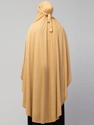 Nazneen ready to wear instant tie at back long Jersey hijab 4