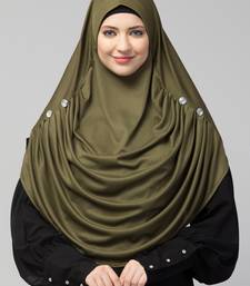 Nazneen front gather & pleated with Cristal stone ready to wear prayer Hijab