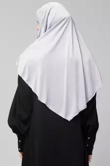  Nazneen Islamic Calligraphy printed front gather & pleated with Cristal stone ready to wear prayer Hijab 