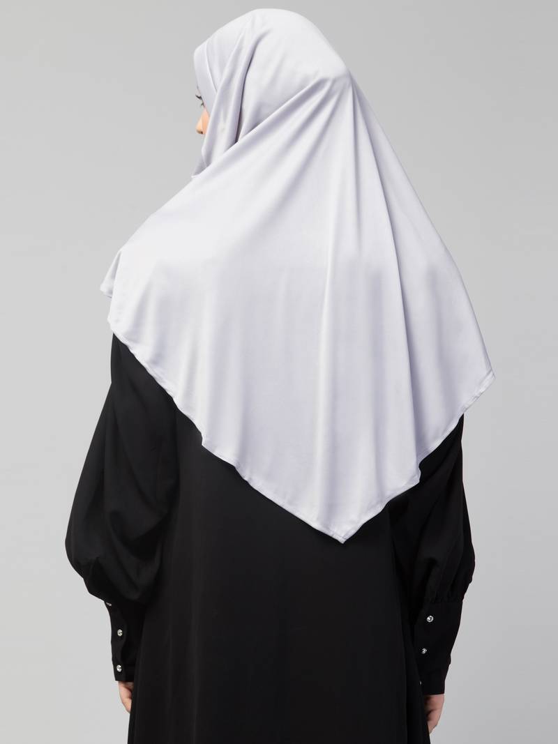  Nazneen Islamic Calligraphy printed front gather & pleated with Cristal stone ready to wear prayer Hijab 