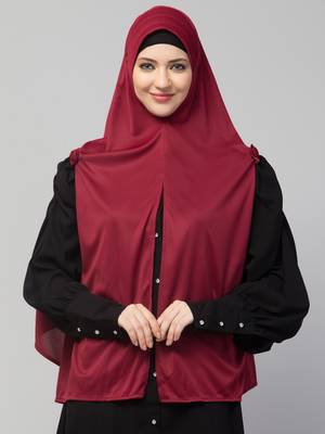 Nazneen buttons at shoulder Malaysian Hijab 1