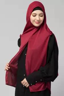 Nazneen buttons at shoulder Malaysian Hijab