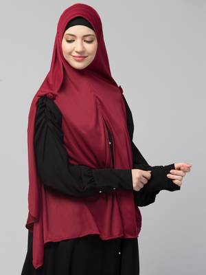 Nazneen buttons at shoulder Malaysian Hijab 3