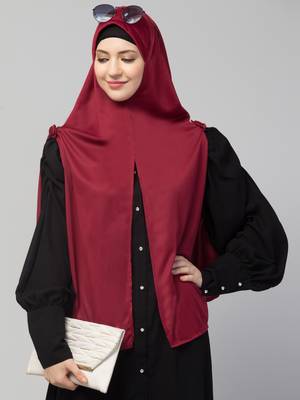 Nazneen buttons at shoulder Malaysian Hijab 4