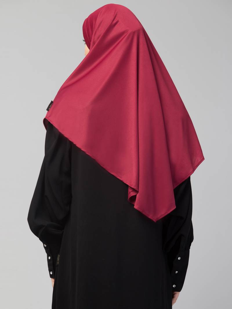  Nazneen Islamic Calligraphy printed front gather & pleated with Cristal stone ready to wear prayer Hijab 