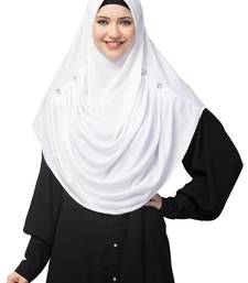 Nazneen front gather & pleated with Cristal stone ready to wear prayer Hijab