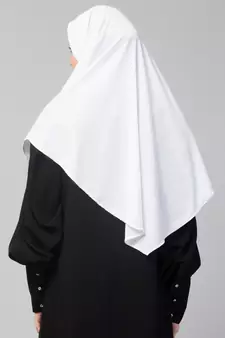  Nazneen Islamic Calligraphy printed front gather & pleated with Cristal stone ready to wear prayer Hijab 