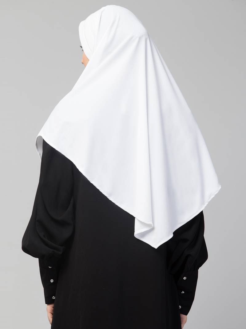  Nazneen Islamic Calligraphy printed front gather & pleated with Cristal stone ready to wear prayer Hijab 