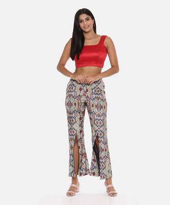 Muslin Printed Double Layer Pant 5