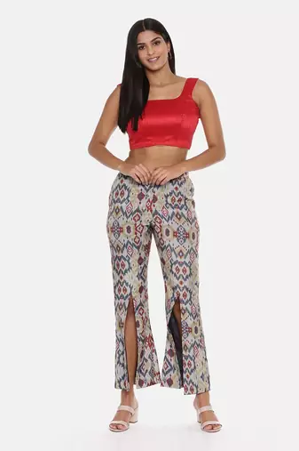 Muslin Printed Double Layer Pant