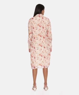 Pink Muslin Printed Dress 5