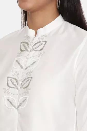 Classic Ivory Cotton Silk Co-ordset