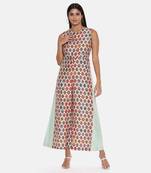 Chanderi Printed Jumpsuit