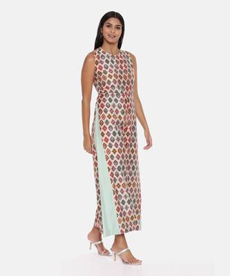 Chanderi Printed Jumpsuit 4